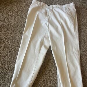 Tommy Hilfiger Custom Fit Trousers - Cream and Blue